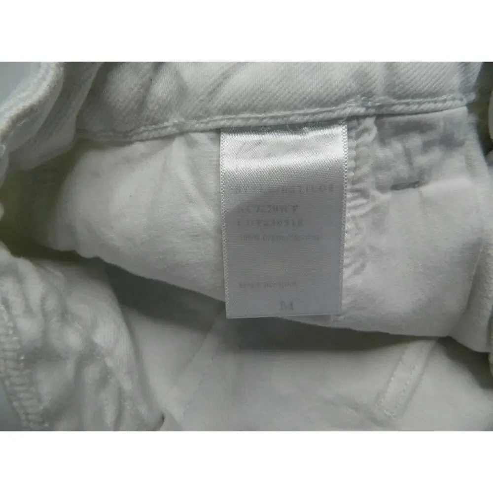 KANCAN Jean White Distress Mini Skirt Size Medium